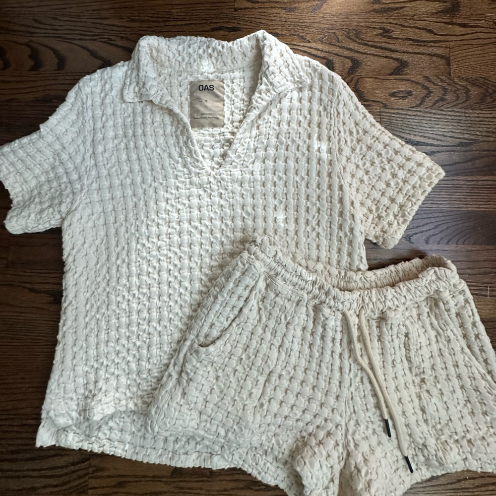 OAS Cream Textured resort set
